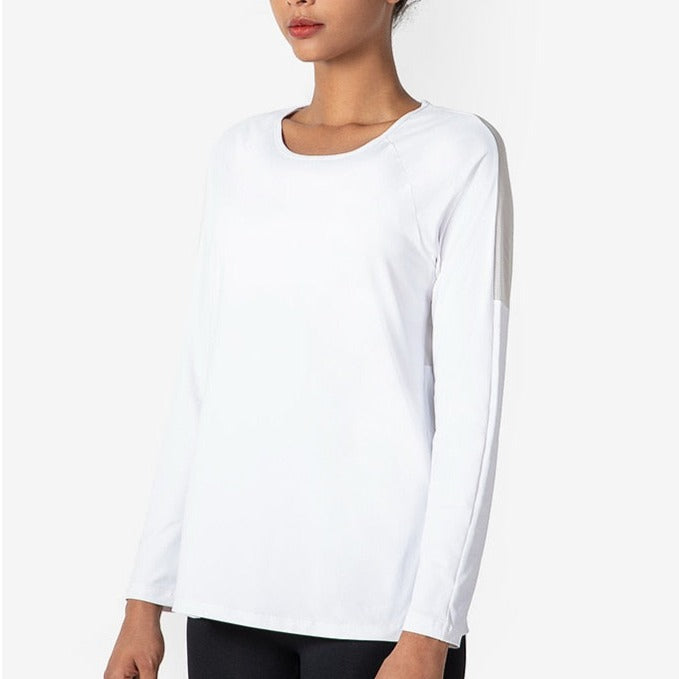 White Quick-Dry Yoga Top