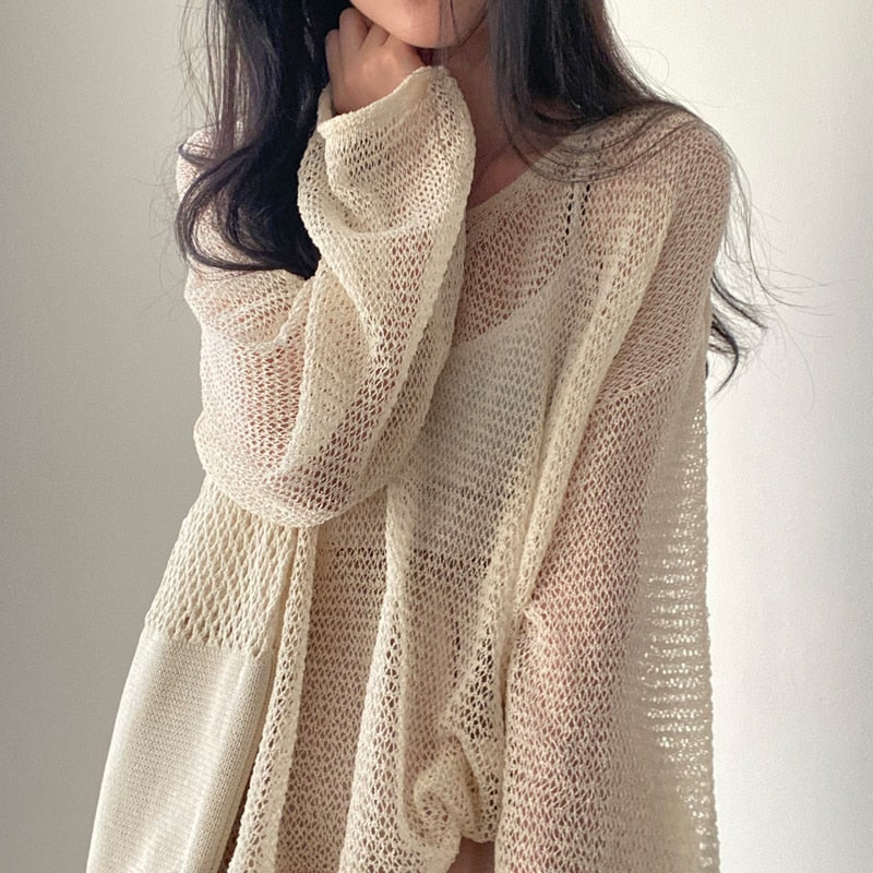 Relaxed Loose Knit Sweater