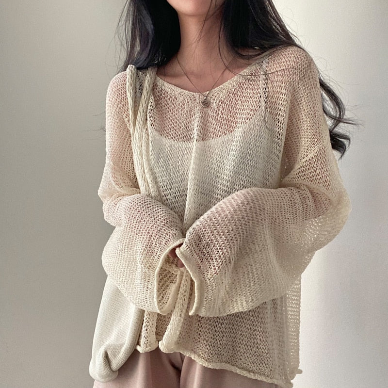 Relaxed Loose Knit Sweater