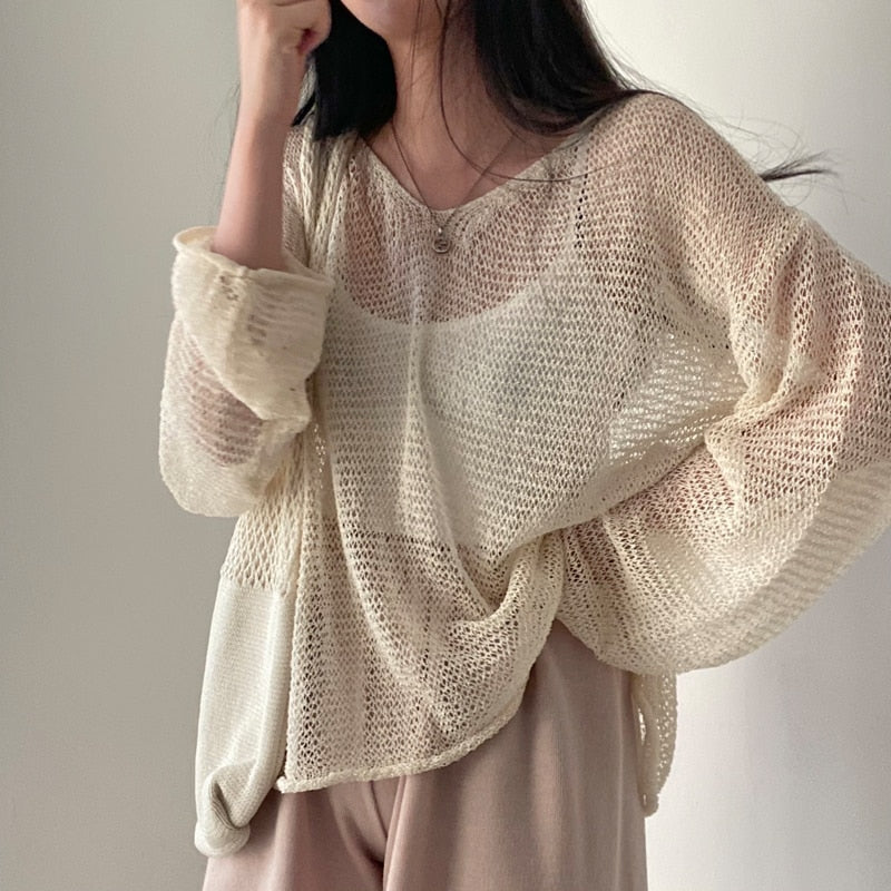 Relaxed Loose Knit Sweater