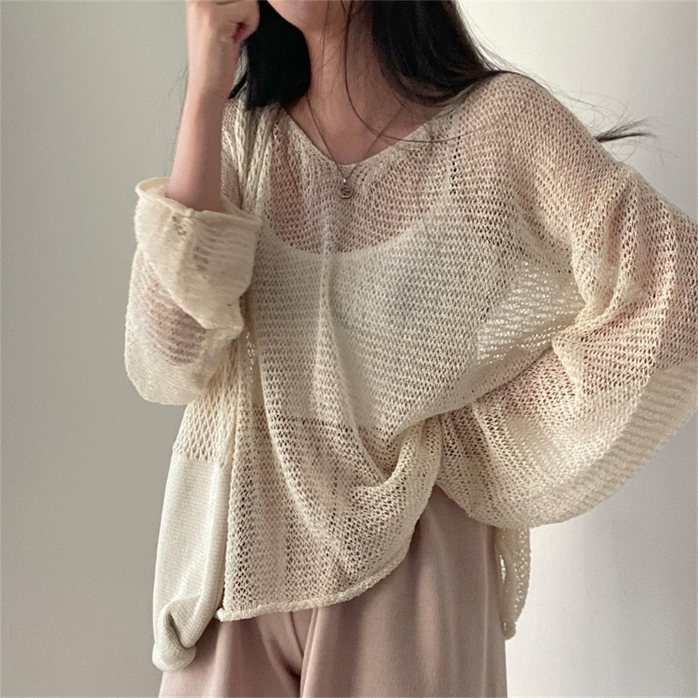 Relaxed Loose Knit Sweater
