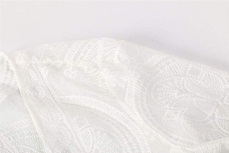Boho Lace Crochet Maxi Kimono