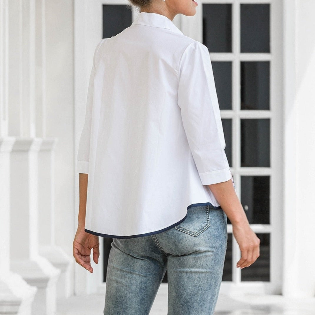 Landscape Embroidered Blouse