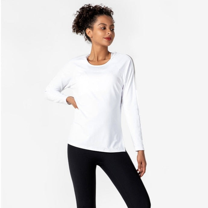 White Quick-Dry Yoga Top