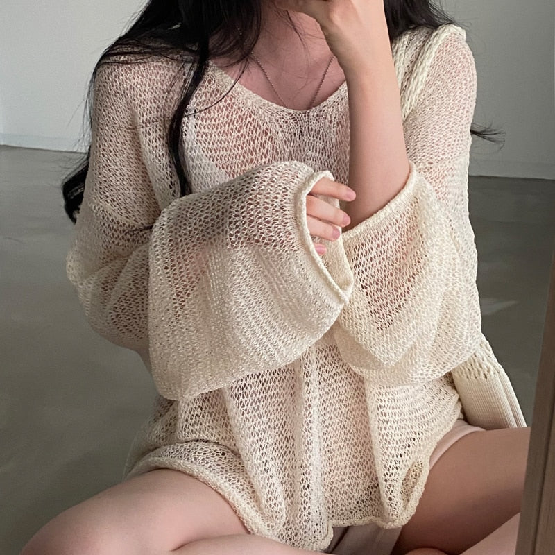 Relaxed Loose Knit Sweater