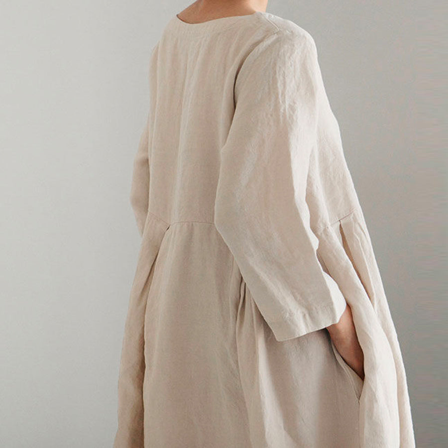 Loose Linen Elegant Simplicity Long Dress