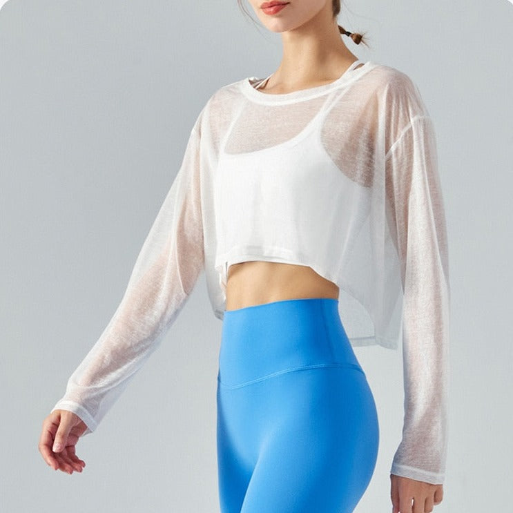 Breathable Crop Yoga Top