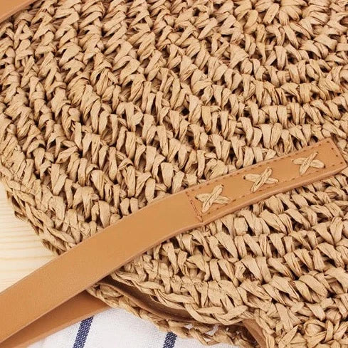 Raffia Circle Handmade Woven Rattan Bohemian Bags