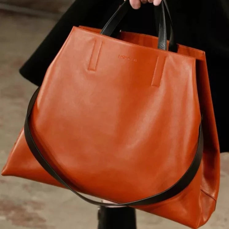 Elegant Large Capacity Genuine Leather Handbag