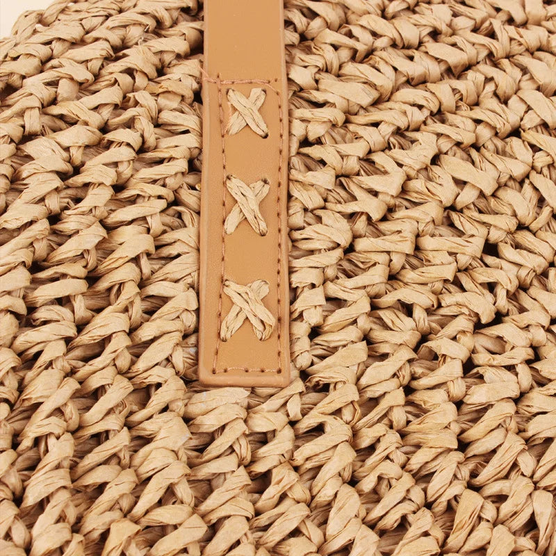 Raffia Circle Handmade Woven Rattan Bohemian Bags