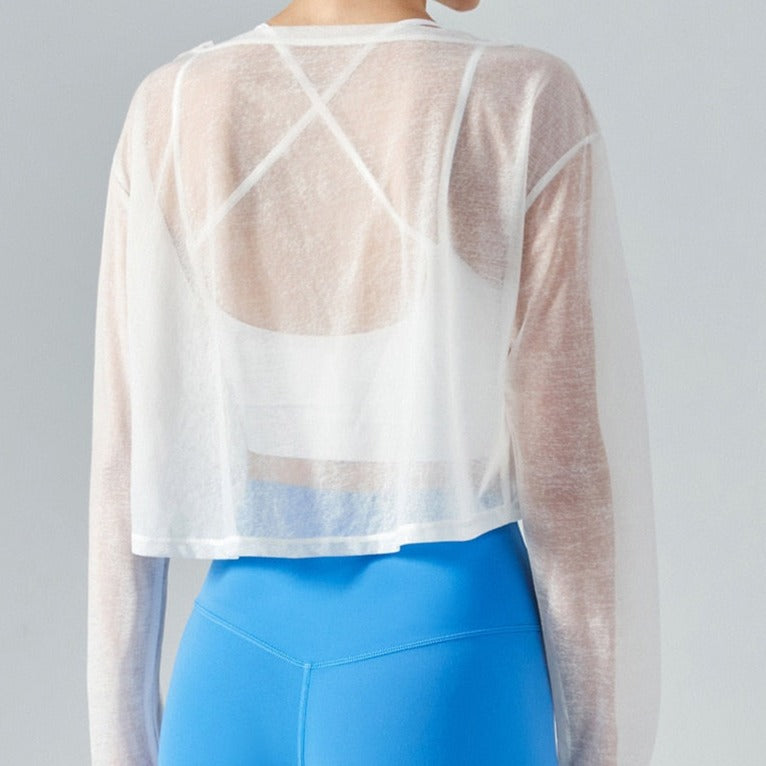 Breathable Crop Yoga Top