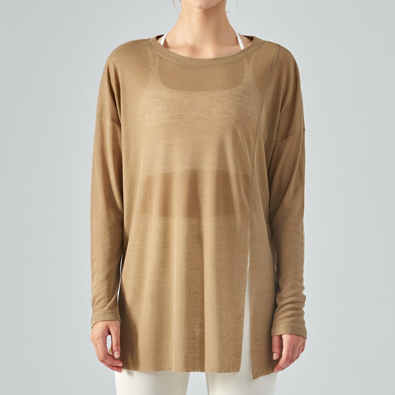 Thin Loose Yoga Long Sleeves Top