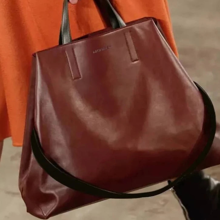 Elegant Large Capacity Genuine Leather Handbag