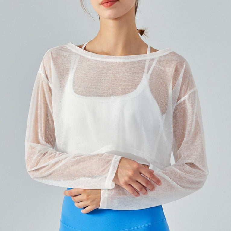 Breathable Crop Yoga Top