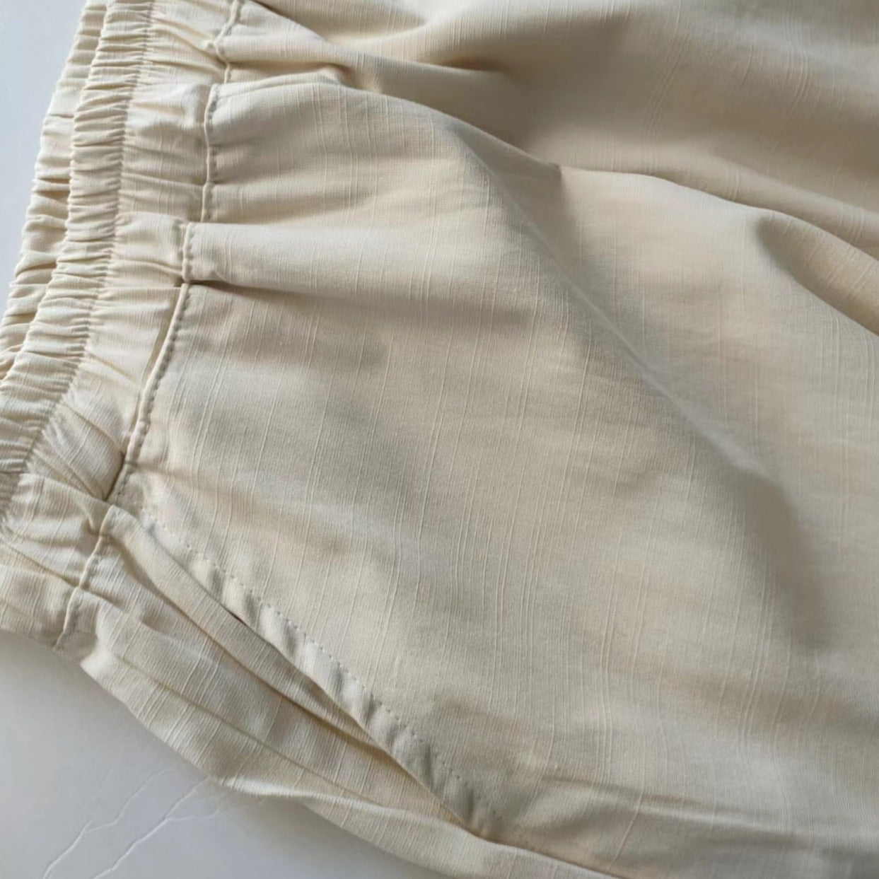 Linen Wide-leg Slit Side Pants