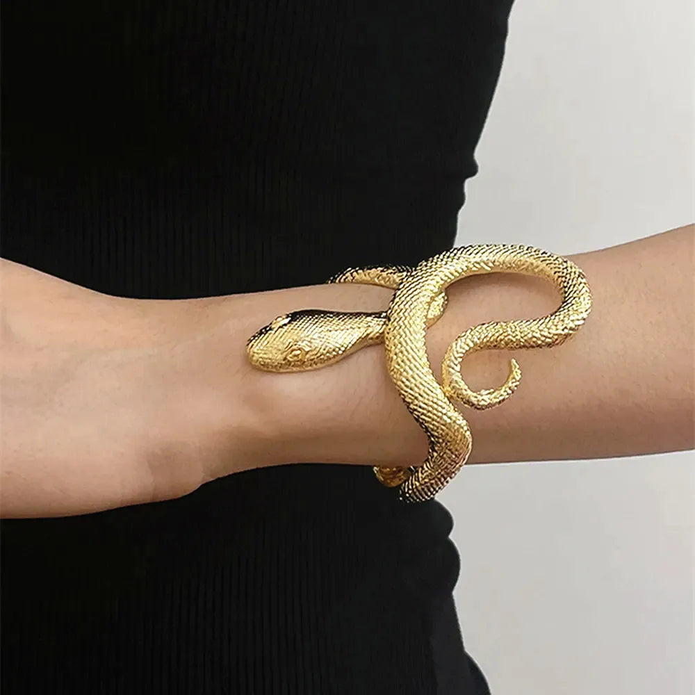 Kundalini Rising Snake-Shaped Open Bracelet