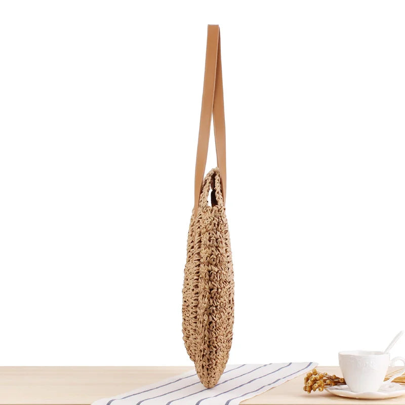 Raffia Circle Handmade Woven Rattan Bohemian Bags
