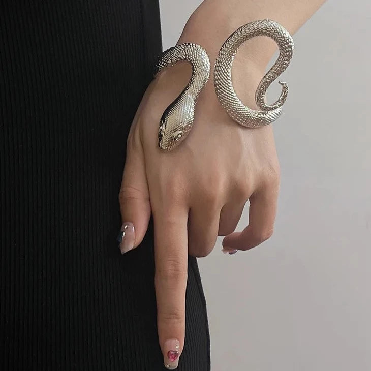 Kundalini Rising Snake-Shaped Open Bracelet