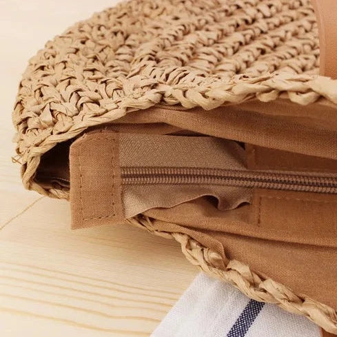 Raffia Circle Handmade Woven Rattan Bohemian Bags