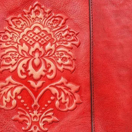 Handmade Embossed Large Luxury Handbag