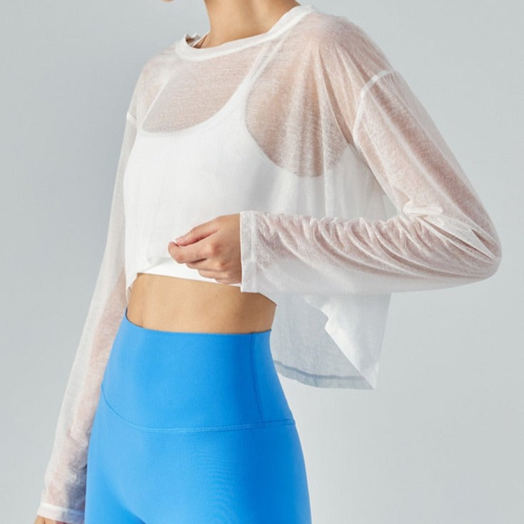 Breathable Crop Yoga Top