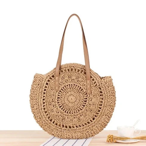 Raffia Circle Handmade Woven Rattan Bohemian Bags