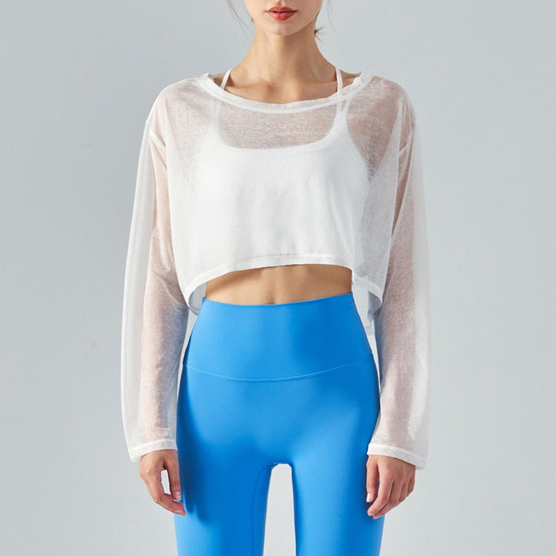 Breathable Crop Yoga Top
