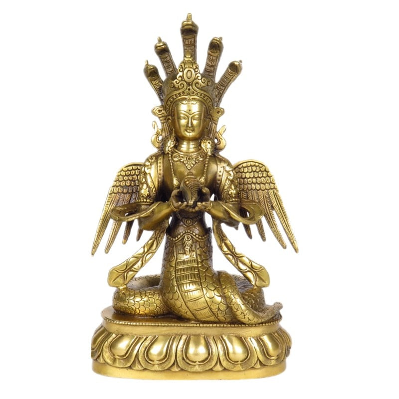 Naga Kanya Handmade Hindu Pure Copper Goddess