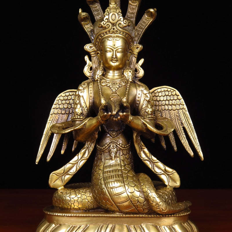 Naga Kanya Handmade Hindu Pure Copper Goddess