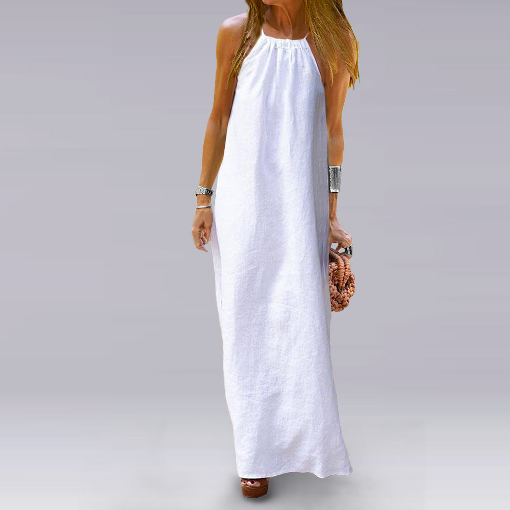 Spaghetti Strap Cotton Maxi Dress