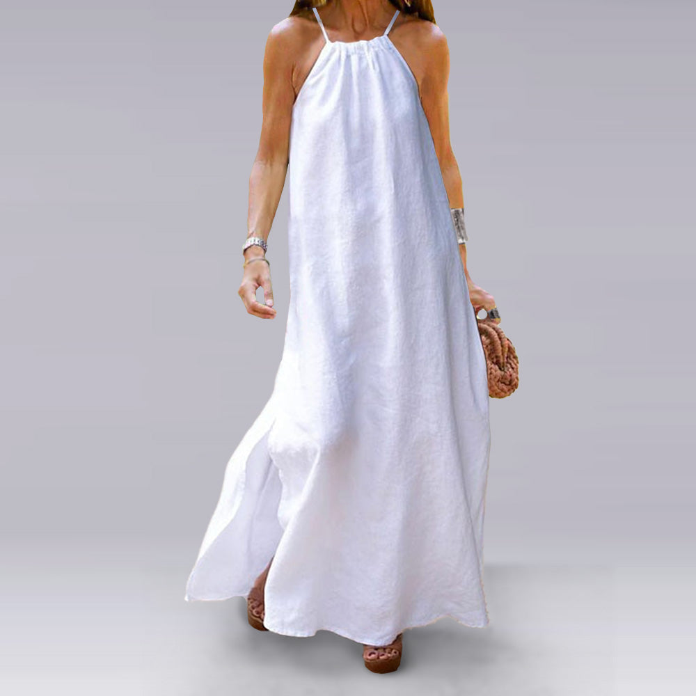 Spaghetti Strap Cotton Maxi Dress