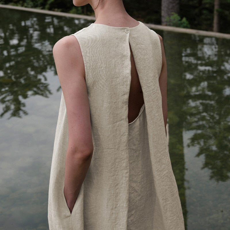 Natural Linen Dress