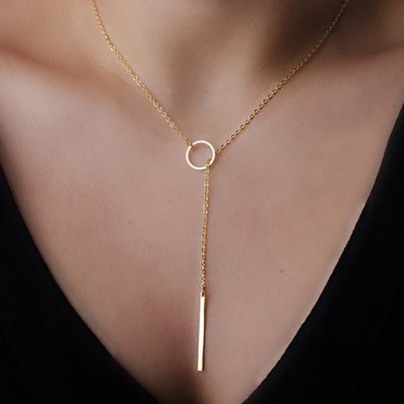Elegant Goddess Circle Necklace