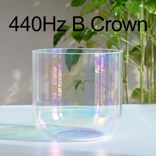 Clear Alchemy Quartz Crystal Singing Bowl for Sound Healing 7 Inch 432Hz