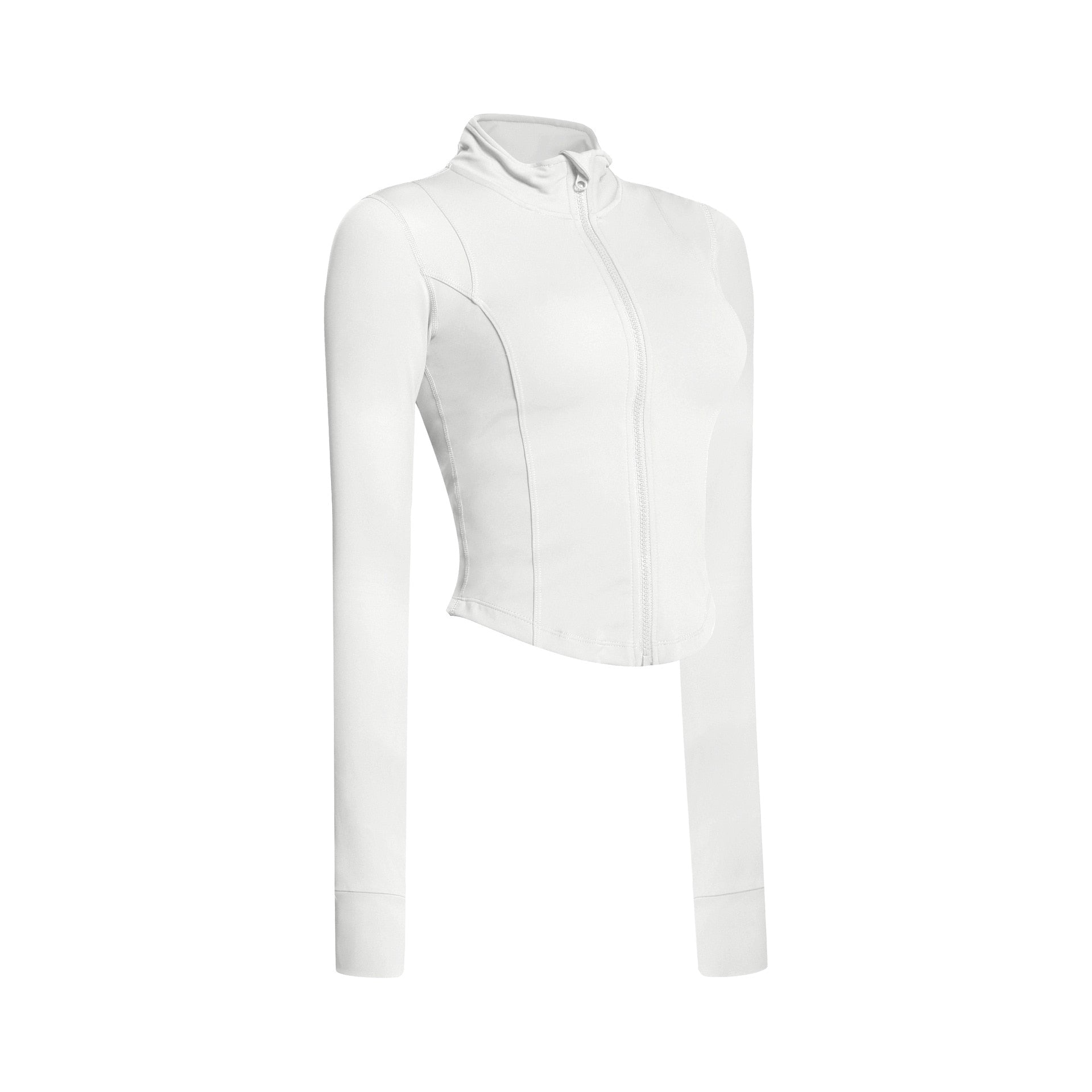 White Slim Yoga Jacket