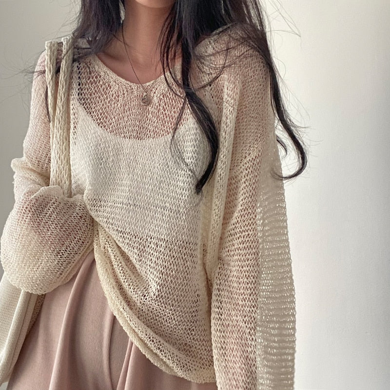 Relaxed Loose Knit Sweater
