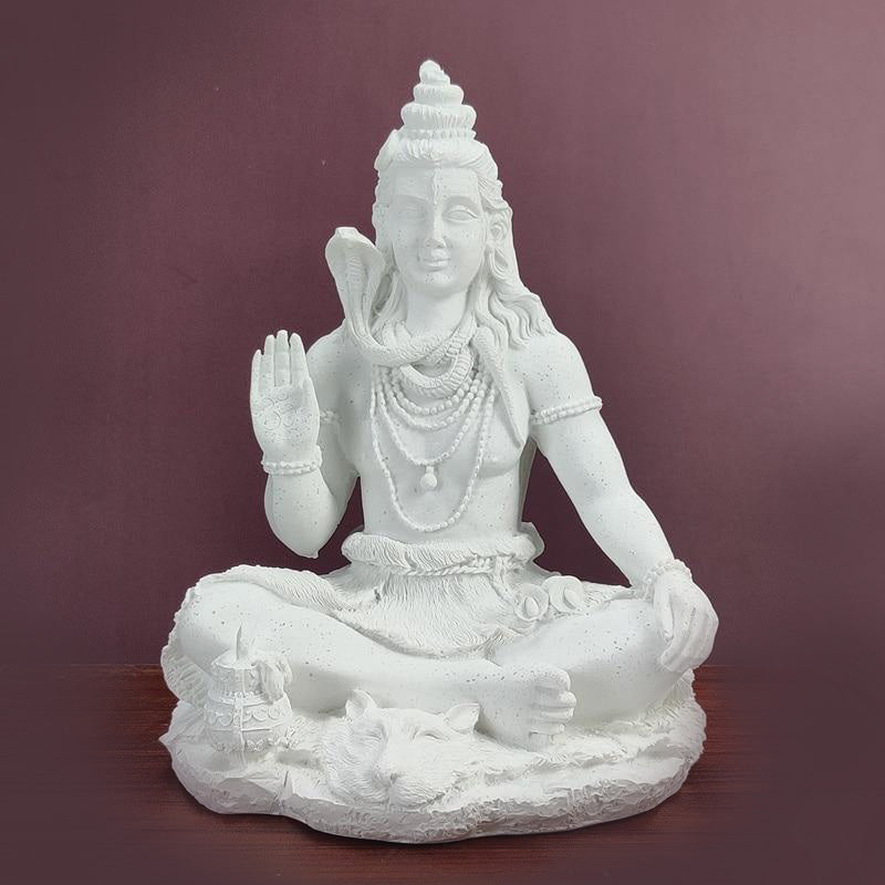 White Shiva Statue