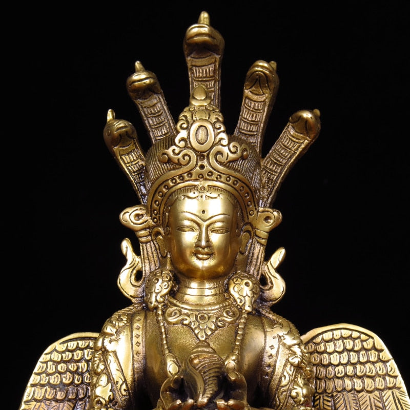 Naga Kanya Handmade Hindu Pure Copper Goddess