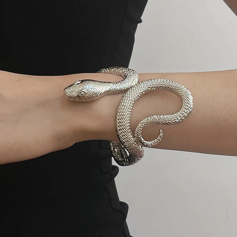 Kundalini Rising Snake-Shaped Open Bracelet