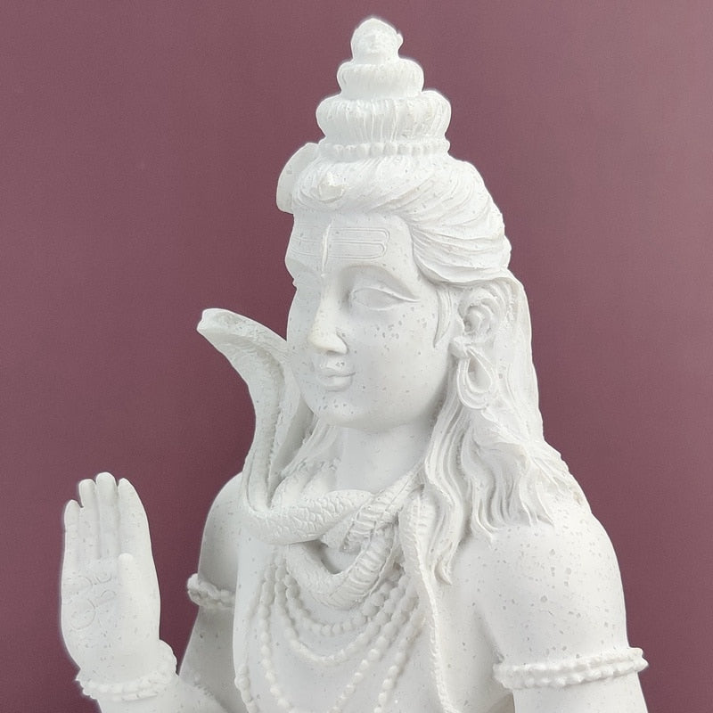 White Shiva Statue