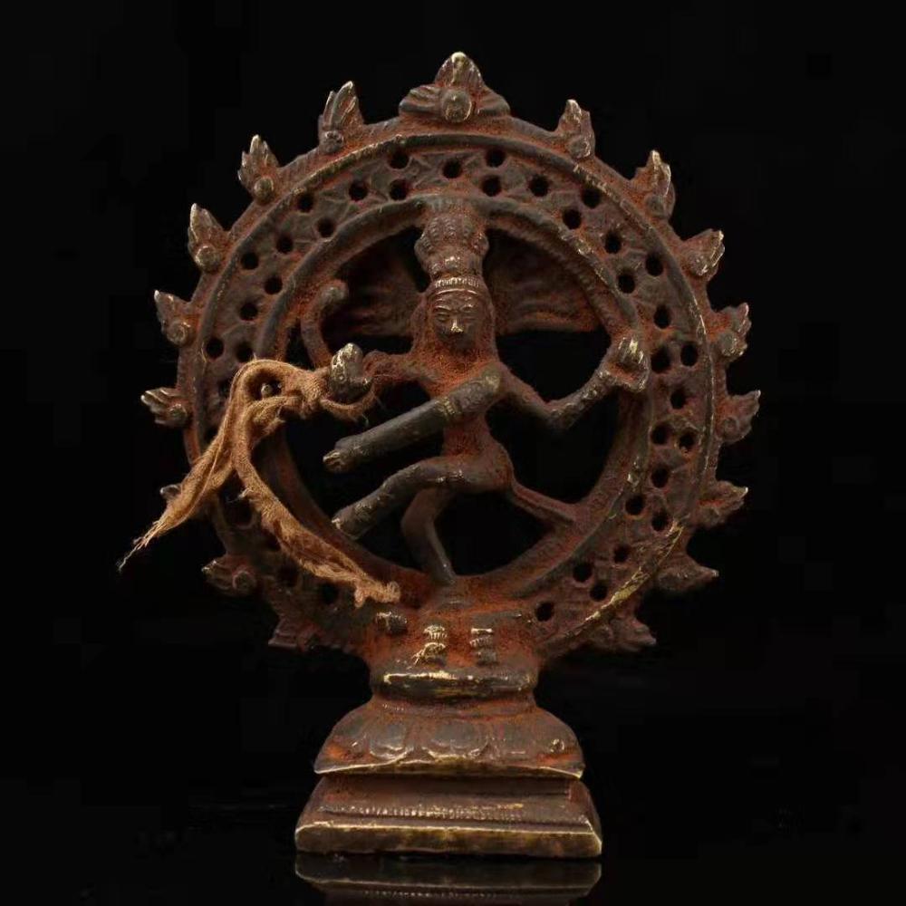 Copper Handmade Shiva Nataraj Dharma Statue