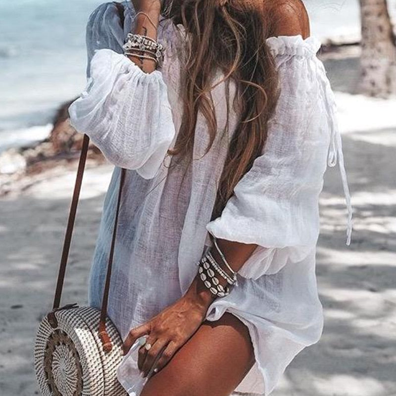 Sarong swim cover-ups tunic