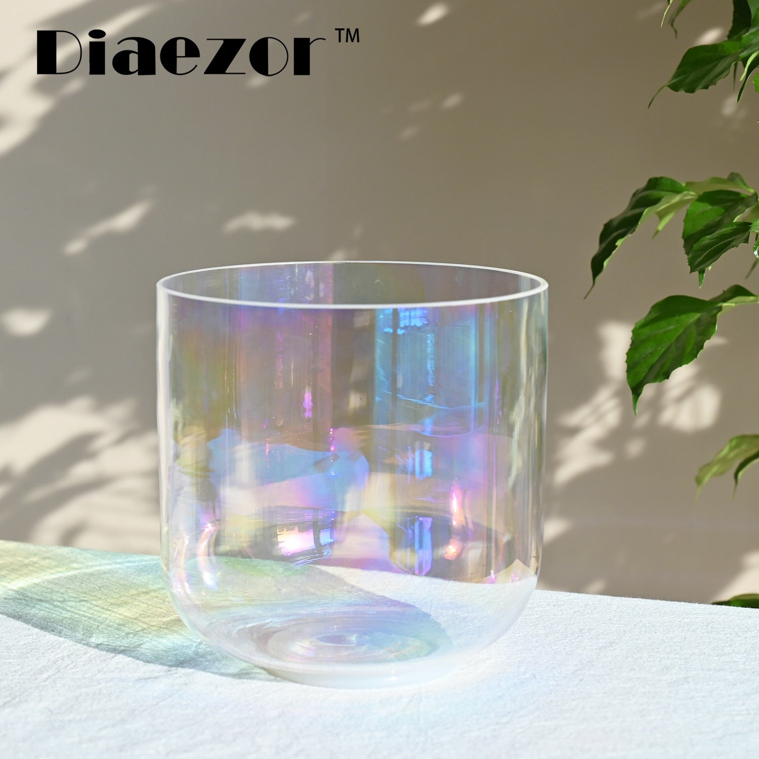 Clear Alchemy Quartz Crystal Singing Bowl for Sound Healing 7 Inch 432Hz